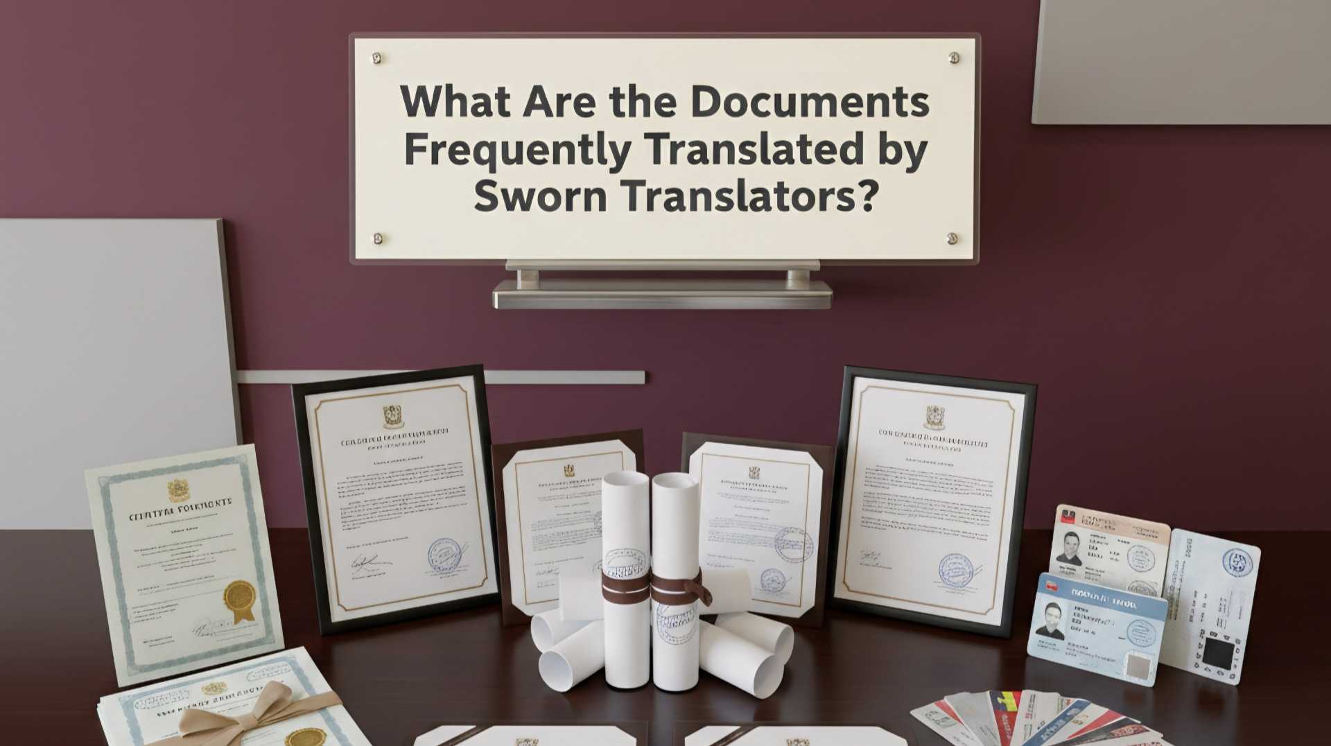 What Are the Documents Frequently Translated by Sworn Translators